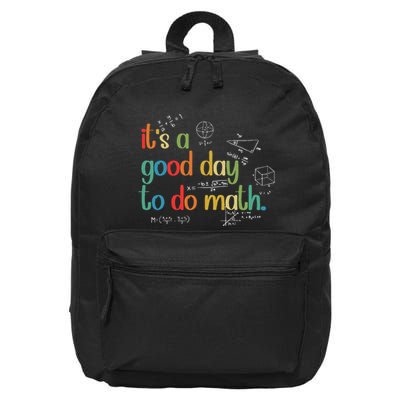 Its A Good Day To Do Math Test Day Testing Math Teachers 16 in Basic Backpack