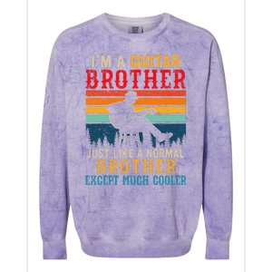 Im A Guitar Brother Definition Much Cooler Colorblast Crewneck Sweatshirt