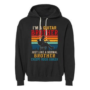 Im A Guitar Brother Definition Much Cooler Garment-Dyed Fleece Hoodie