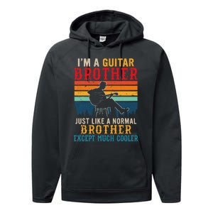 Im A Guitar Brother Definition Much Cooler Performance Fleece Hoodie