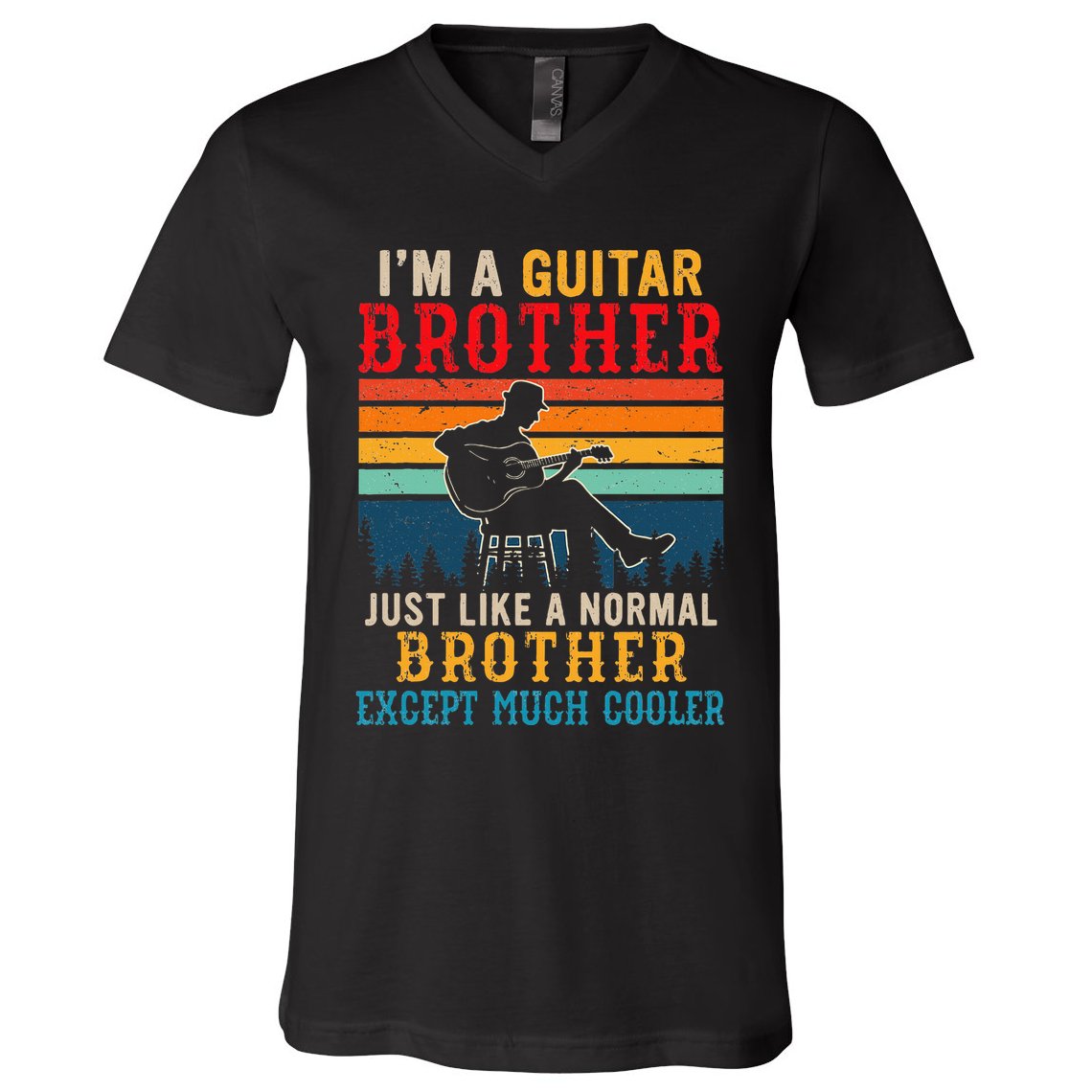 Im A Guitar Brother Definition Much Cooler V-Neck T-Shirt