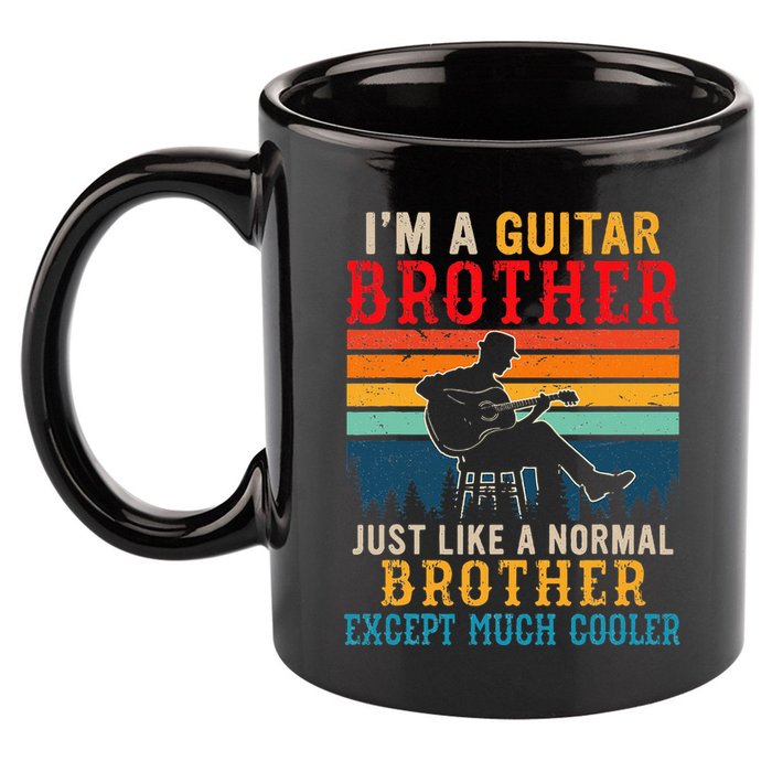 Im A Guitar Brother Definition Much Cooler 11oz C Handle Ceramic Mug