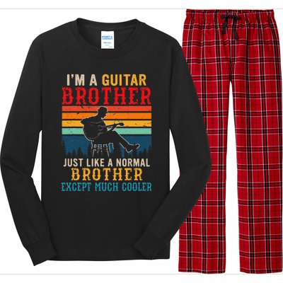 Im A Guitar Brother Definition Much Cooler Long Sleeve Pajama Set