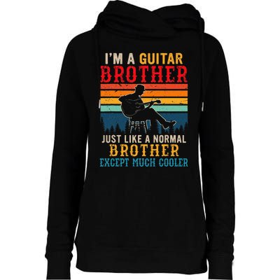 Im A Guitar Brother Definition Much Cooler Womens Funnel Neck Pullover Hood