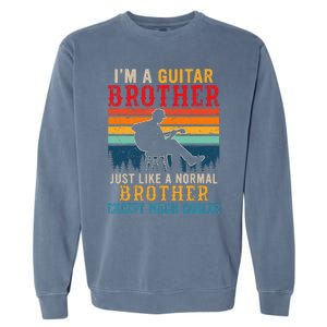 Im A Guitar Brother Definition Much Cooler Garment-Dyed Sweatshirt