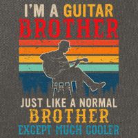 Im A Guitar Brother Definition Much Cooler Cotton Canvas Backpack