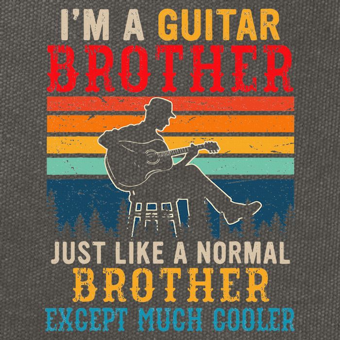 Im A Guitar Brother Definition Much Cooler Cotton Canvas Backpack