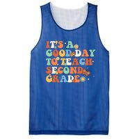 Its A Good Day To Teach Second Grade Teacher Back To School Cool Gift Mesh Reversible Basketball Jersey Tank