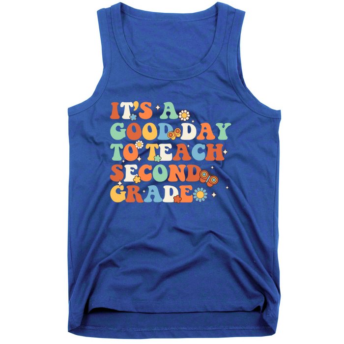 Its A Good Day To Teach Second Grade Teacher Back To School Cool Gift Tank Top