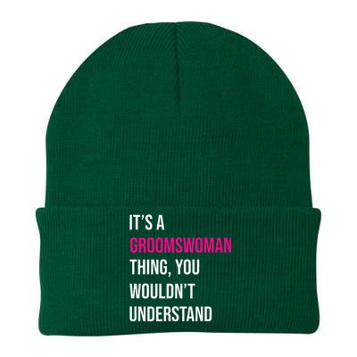 ItS A Groomswoman Thing Funny Meme Knit Cap Winter Beanie