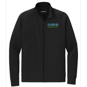 Im A Gamer Dad Like A Normal Dad Only Much Cooler Cute Gift Stretch Full-Zip Cadet Jacket