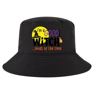 Im A Good Witch Most Of The Time Witch Hat Halloween Quote Cool Comfort Performance Bucket Hat