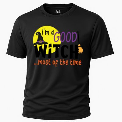 Im A Good Witch Most Of The Time Witch Hat Halloween Quote Performance Shirt