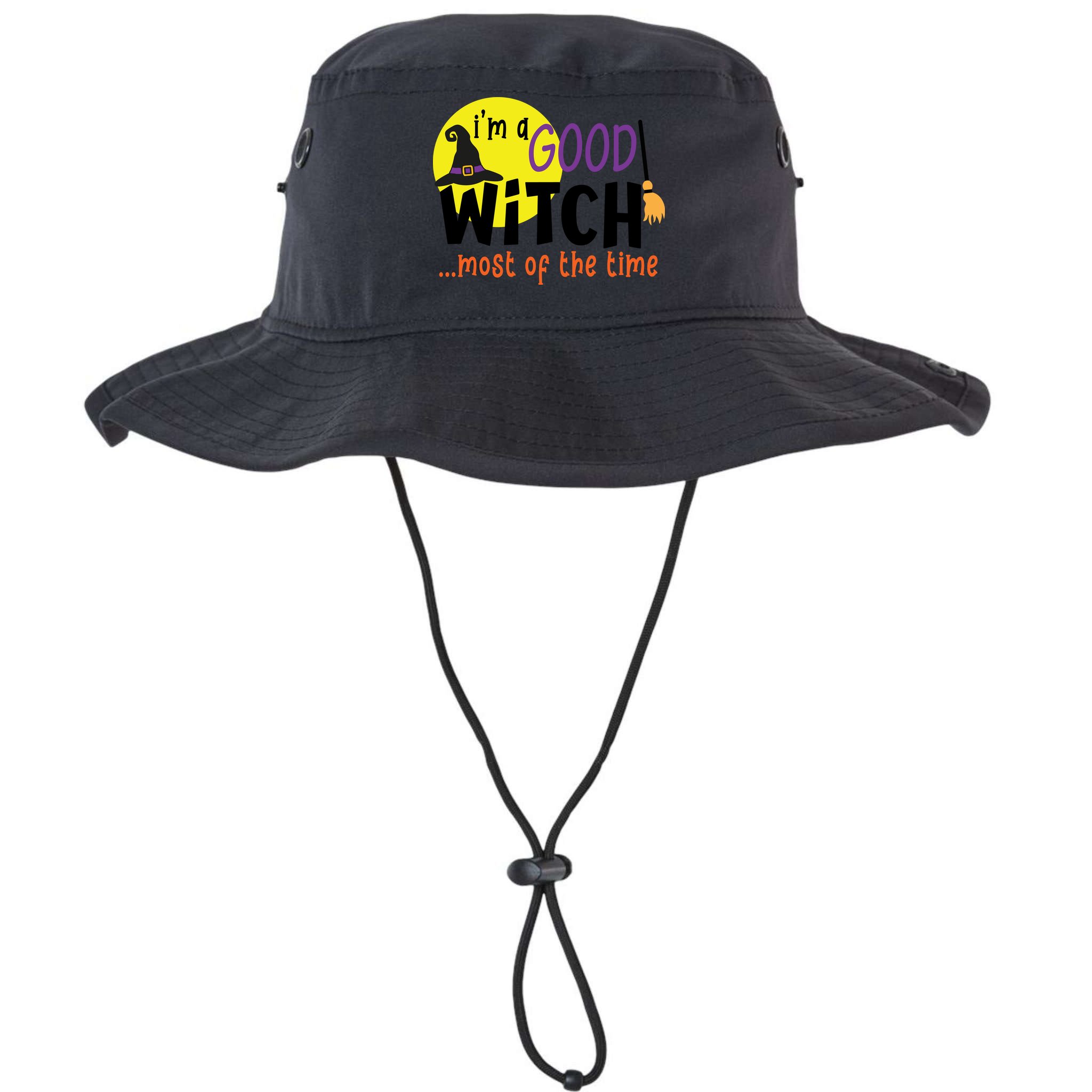Im A Good Witch Most Of The Time Witch Hat Halloween Quote Bucket Hat