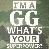 I'm A Gg What's Your Superpower Funny Great Grandma Legacy Tie Dye Trucker Hat