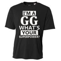 I'm A Gg What's Your Superpower Funny Great Grandma Cooling Performance Crew T-Shirt