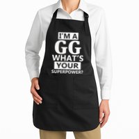 I'm A Gg What's Your Superpower Funny Great Grandma Apron