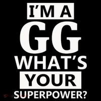 I'm A Gg What's Your Superpower Funny Great Grandma Apron