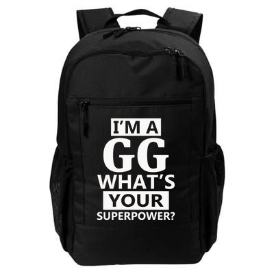 I'm A Gg What's Your Superpower Funny Great Grandma Backpack