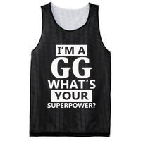 I'm A Gg What's Your Superpower Funny Great Grandma Mesh Reversible Basketball Jersey Tank