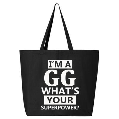 I'm A Gg What's Your Superpower Funny Great Grandma 25L Jumbo Tote