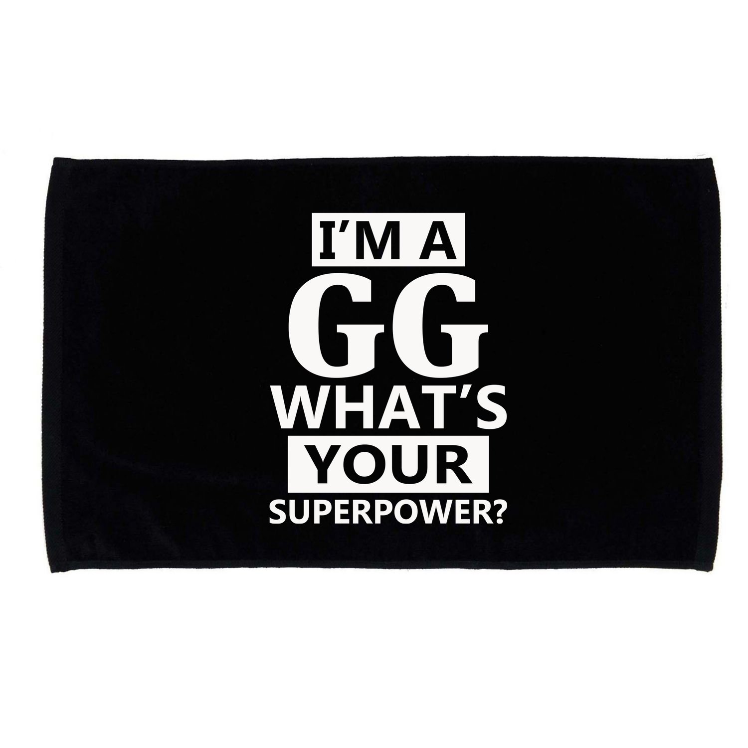 I'm A Gg What's Your Superpower Funny Great Grandma Microfiber Hand Towel