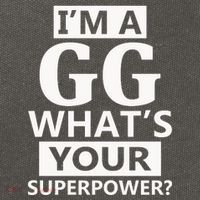 I'm A Gg What's Your Superpower Funny Great Grandma Cotton Canvas Backpack