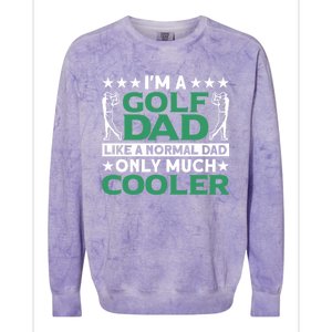 Im A Golf Dad Gift Colorblast Crewneck Sweatshirt