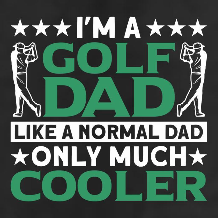 Im A Golf Dad Gift 7 Panel Mesh Trucker Snapback Hat