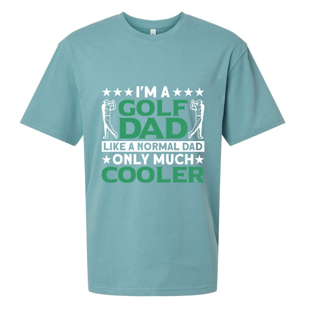 Im A Golf Dad Gift Sueded Cloud Jersey T-Shirt