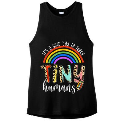 Its A Good Day To Teach Tiny Humans Cute Teacher Ladies PosiCharge Tri-Blend Wicking Tank