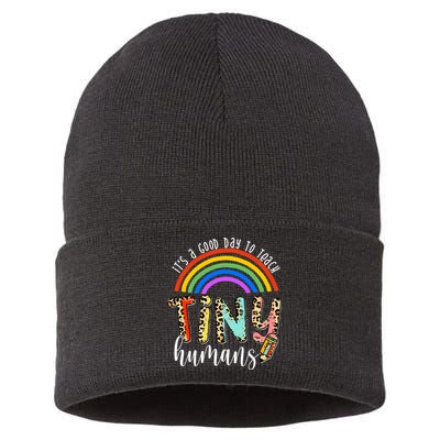 Its A Good Day To Teach Tiny Humans Cute Teacher Sustainable Knit Beanie
