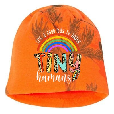 Its A Good Day To Teach Tiny Humans Cute Teacher Kati - Camo Knit Beanie