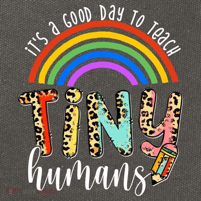 Its A Good Day To Teach Tiny Humans Cute Teacher Cotton Canvas Backpack