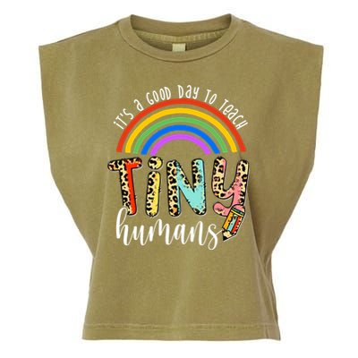 Its A Good Day To Teach Tiny Humans Cute Teacher Garment-Dyed Women's Muscle Tee