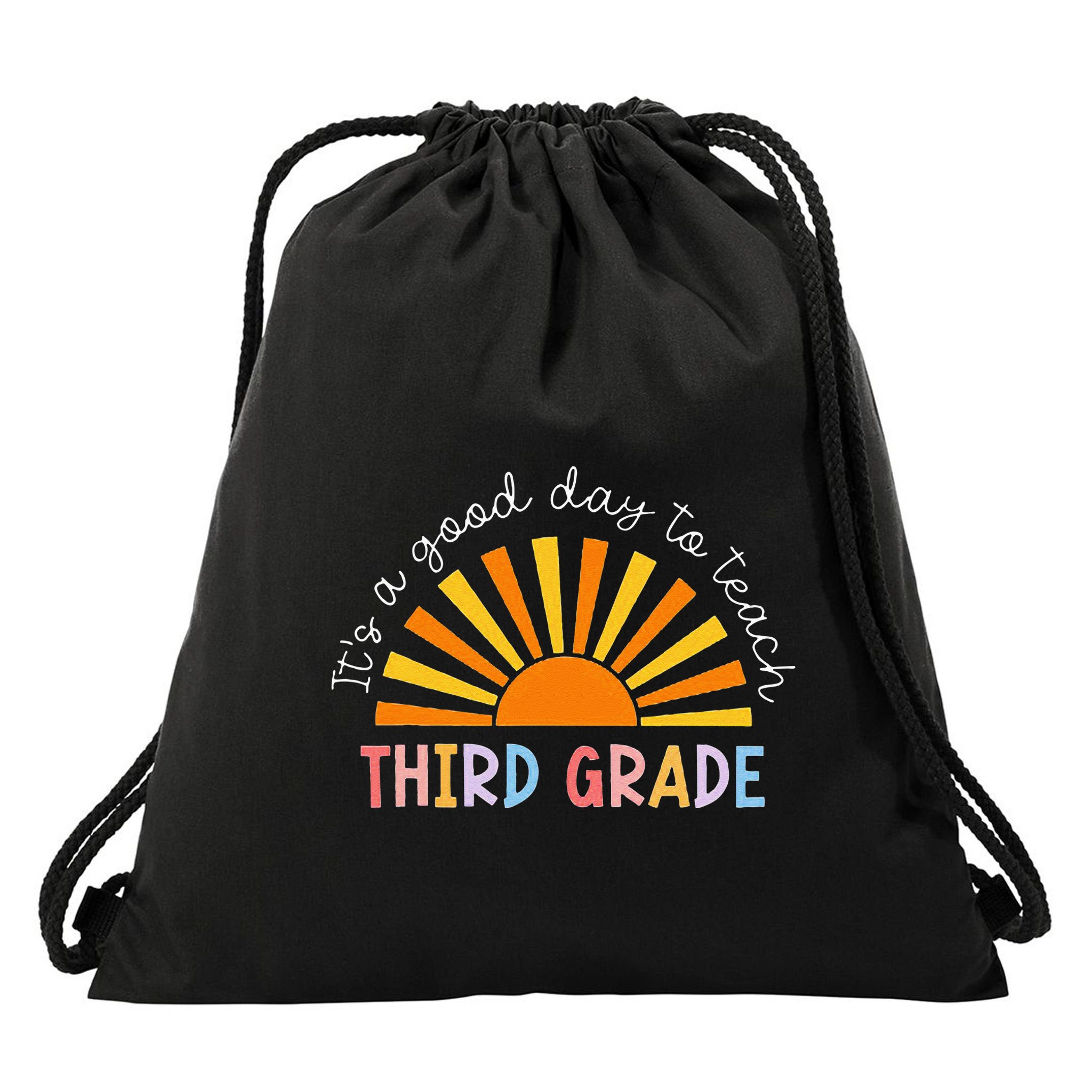 It's A Good Day To Teach 3rd Grade Teacher Drawstring Bag
