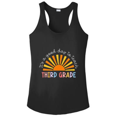 It's A Good Day To Teach 3rd Grade Teacher Ladies PosiCharge Competitor Racerback Tank