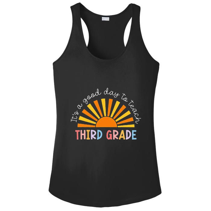 It's A Good Day To Teach 3rd Grade Teacher Ladies PosiCharge Competitor Racerback Tank