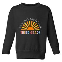 It's A Good Day To Teach 3rd Grade Teacher Toddler Sweatshirt