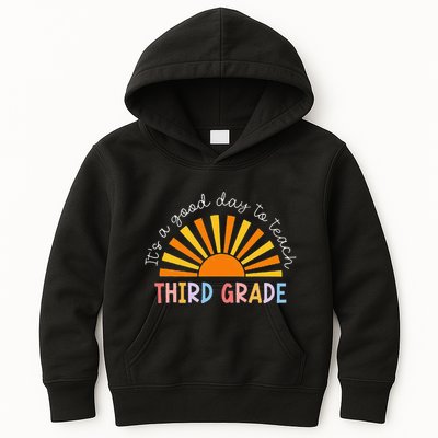 It's A Good Day To Teach 3rd Grade Teacher Kids Hoodie
