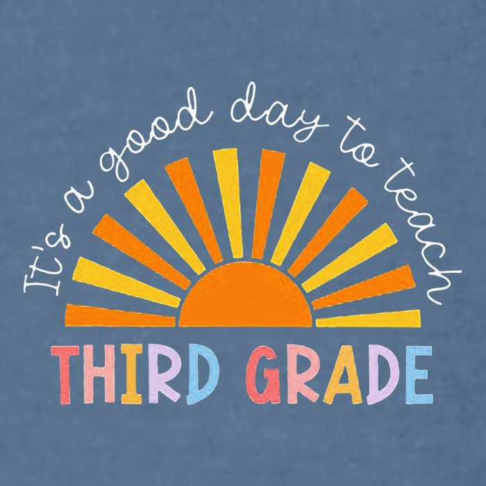 It's A Good Day To Teach 3rd Grade Teacher Garment-Dyed Sweatshirt