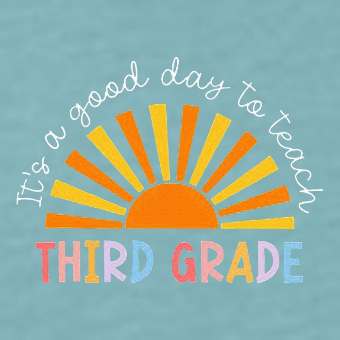 It's A Good Day To Teach 3rd Grade Teacher Sueded Cloud Jersey T-Shirt