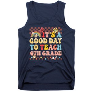 Its A Good Day To Teach Fourth Grade Groovy Teacher Tank Top