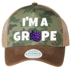 Im A Grape Halloween Grape Costume Legacy Tie Dye Trucker Hat