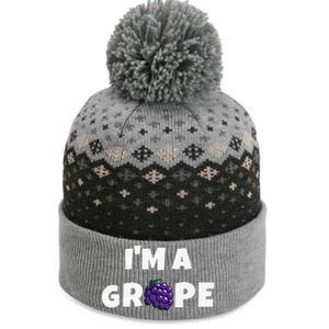 Im A Grape Halloween Grape Costume The Baniff Cuffed Pom Beanie