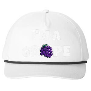 Im A Grape Halloween Grape Costume Snapback Five-Panel Rope Hat