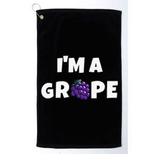 Im A Grape Halloween Grape Costume Platinum Collection Golf Towel