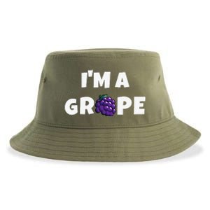 Im A Grape Halloween Grape Costume Sustainable Bucket Hat