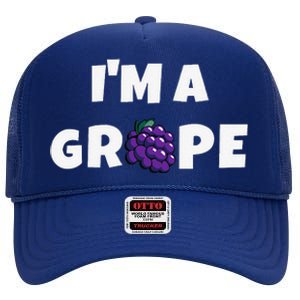 Im A Grape Halloween Grape Costume High Crown Mesh Back Trucker Hat