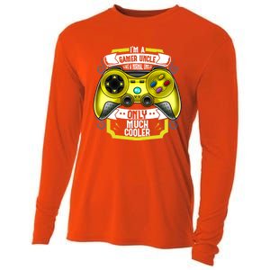 Im A Gamer Uncle Like A Normal Uncle Only Much Cooler Funny Gift Cooling Performance Long Sleeve Crew